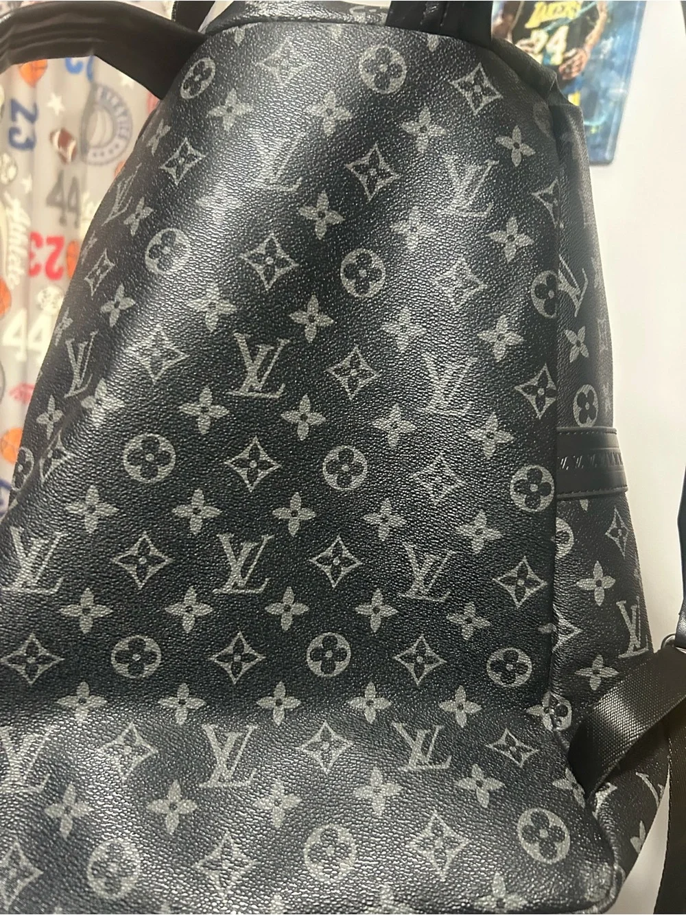 Louis Vuitton Black & Gray Monogram Backpack